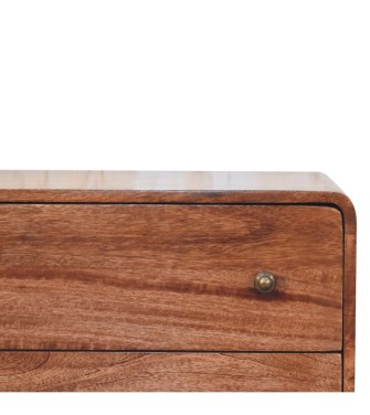 Curved Honey Caramel Chest