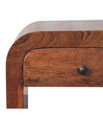 Table de chevet Darcy couleur caramel miel