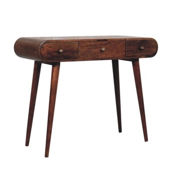 Honey Caramel Round Dressing Table