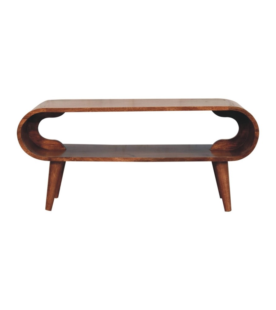 Amaya Nordic Style Honey Caramel Coffee Table
