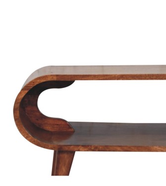 Amaya Nordic Style Honey Caramel Coffee Table