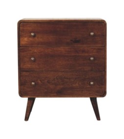 Curved California Walnut Chest