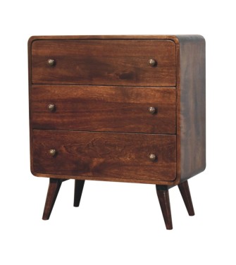 Curved California Walnut Chest
