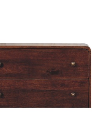Curved California Walnut Chest
