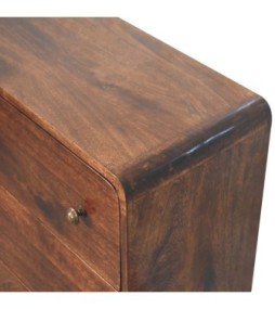 Curved California Walnut Chest