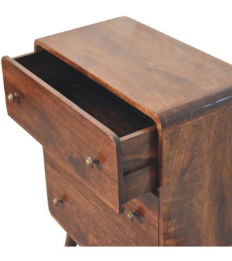 Curved California Walnut Chest