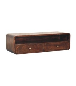 Floating California Walnut Open Console