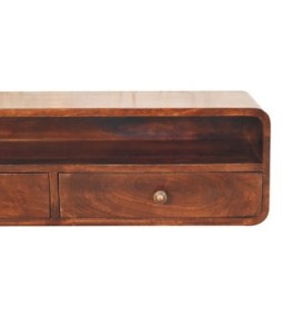 Floating California Walnut Open Console
