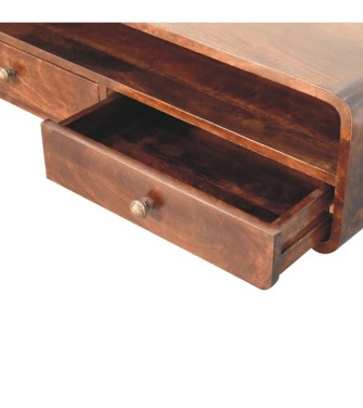 Floating California Walnut Open Console