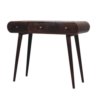 California Walnut Dressing Table with Foldable Mirror