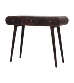 California Walnut Dressing Table with Foldable Mirror