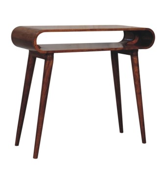 Amaya Honey Caramel Nordic Style Console Table