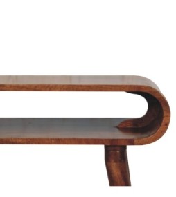 Amaya Honey Caramel Nordic Style Console Table