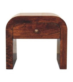 Table de chevet finition noyer de Californie