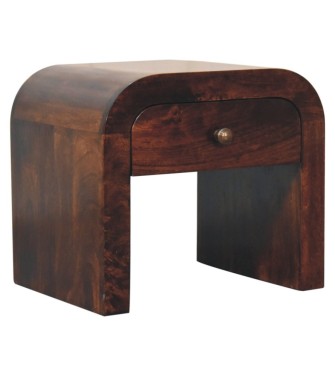 Table de chevet finition noyer de Californie