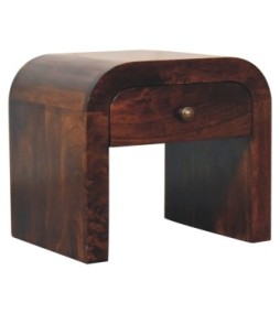 Table de chevet finition noyer de Californie