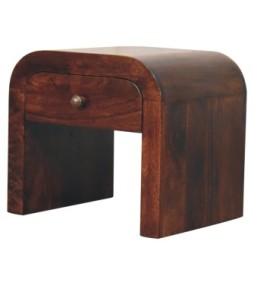 Table de chevet finition noyer de Californie