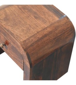 Table de chevet finition noyer de Californie