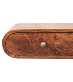 Wall Mounted California Walnut Console Table
