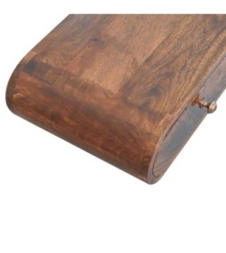 Wall Mounted California Walnut Console Table