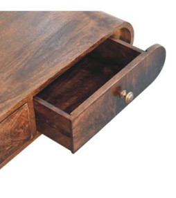Wall Mounted California Walnut Console Table