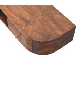 Lunar 2 Drawer Wall Mounted Chestnut Console