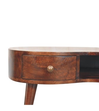 California Walnut Wave Coffee Table