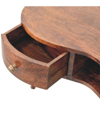 California Walnut Wave Coffee Table
