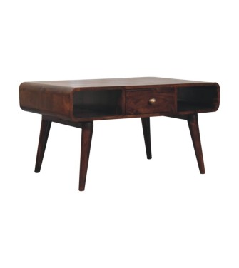 Curved California Walnut Coffee Table