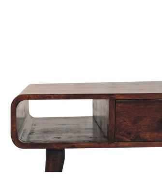Curved California Walnut Coffee Table