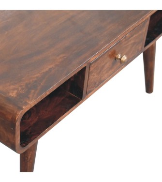 Curved California Walnut Coffee Table