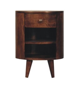 Table de chevet Cortez finition noyer de Californie