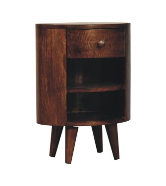 Table de chevet Cortez finition noyer de Californie