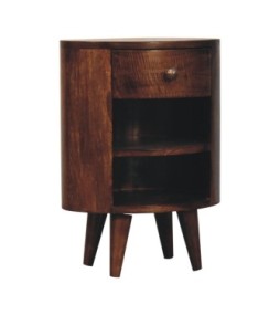 Table de chevet Cortez finition noyer de Californie