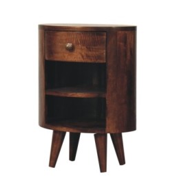 Table de chevet Cortez finition noyer de Californie