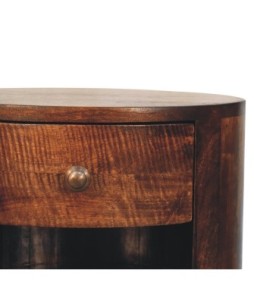 Table de chevet Cortez finition noyer de Californie