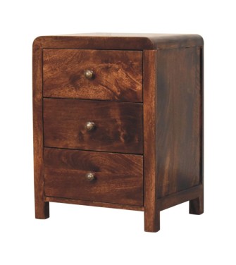 Table de chevet Naya finition noyer de Californie