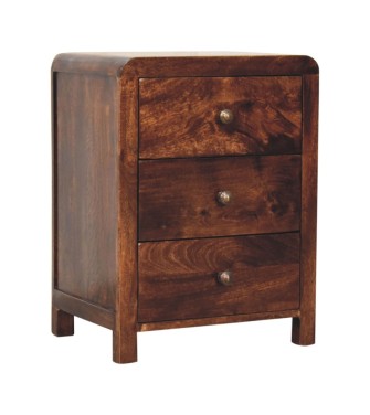 Table de chevet Naya finition noyer de Californie