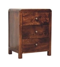 Table de chevet Naya finition noyer de Californie