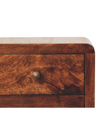 Table de chevet Naya finition noyer de Californie