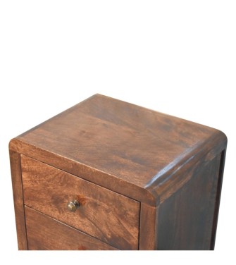 Table de chevet Naya finition noyer de Californie