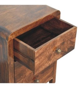 Table de chevet Naya finition noyer de Californie
