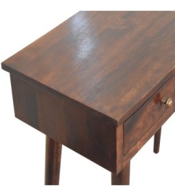 California Walnut Hallway 2 Drawer Console Table