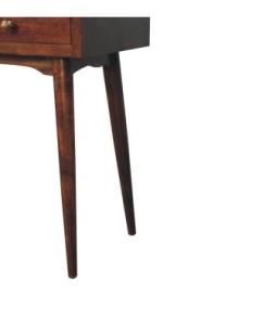 California Walnut Hallway 2 Drawer Console Table