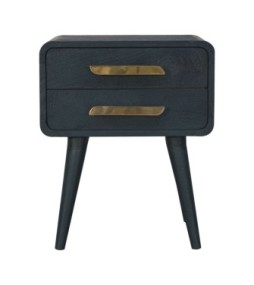 Table de chevet bleu sarcelle nuit