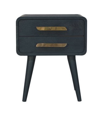 Table de chevet bleu sarcelle nuit