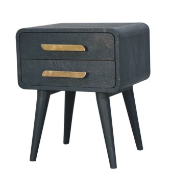 Table de chevet bleu sarcelle nuit