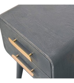 Table de chevet bleu sarcelle nuit