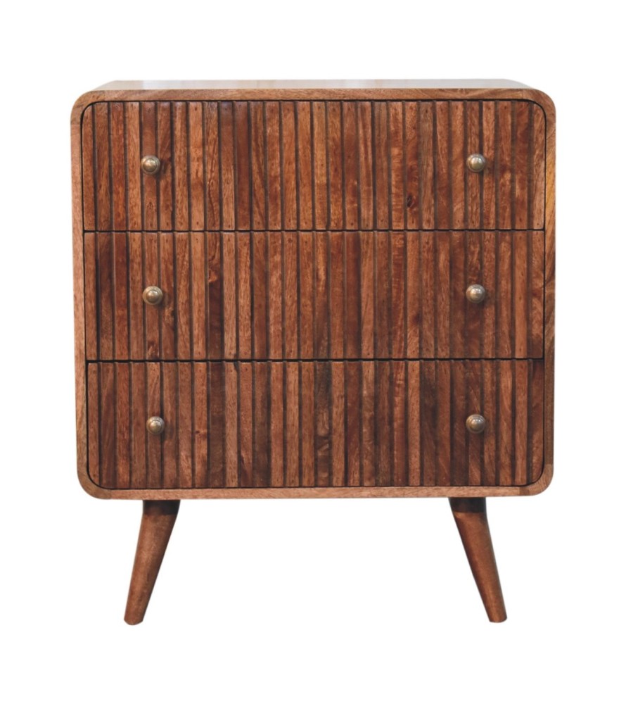 Honey Caramel T-bar Ridged Chest