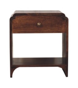 Table de chevet Newton finition noyer de Californie